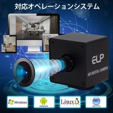 ELP USB 2880P Web MacAndroid ELP-USB13M02 -KL100-JP) 웹캠 1300만 화소 미니 카메라 광각