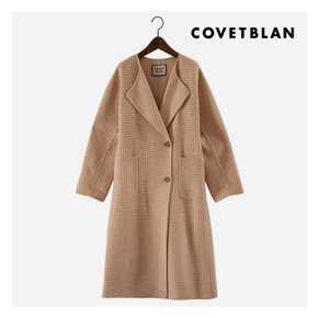 [COVETBLAN] 체크 핸드메이드 코트(V216MCT106W)