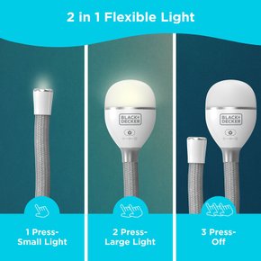 캠핑랜턴 2in1 LED 플렉서블멀티라이트BDCFSL01 스탠드 조명등 작업등 무드등 스네이크라이트
