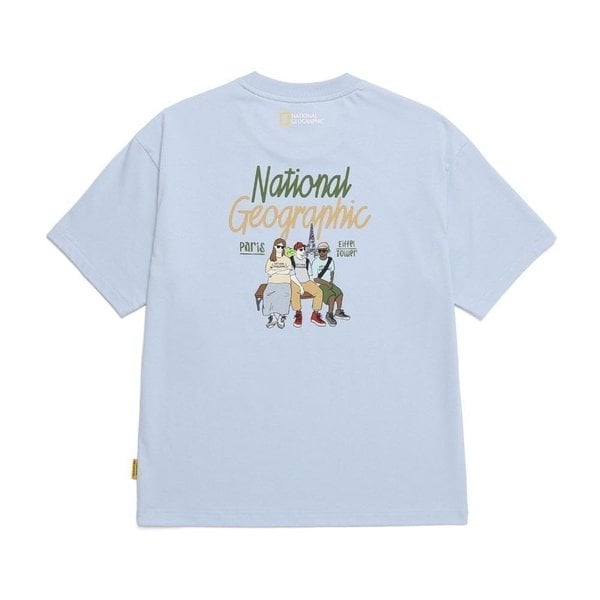 [부산점] N252UTS081 059 내셔널지오그래픽 리젠아스킨 트래블2 그래픽 세미오버핏 반팔 티셔츠