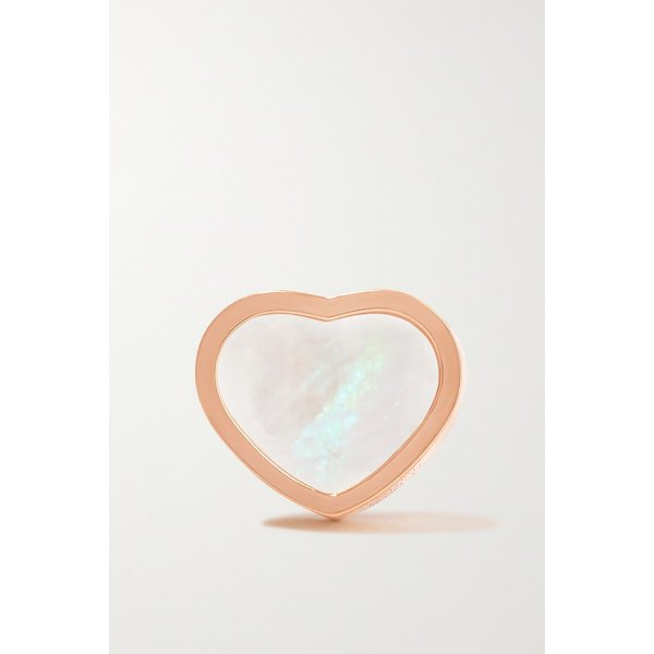 My Happy Hearts 18-karat Rose Gold Mother-of-pearl Single Earring 골드