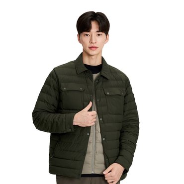 밀레 24FW 신상 남성용 자켓형 경량구스다운 레포 셔켓형 다운자켓 MLTWD202(출시가249000원)