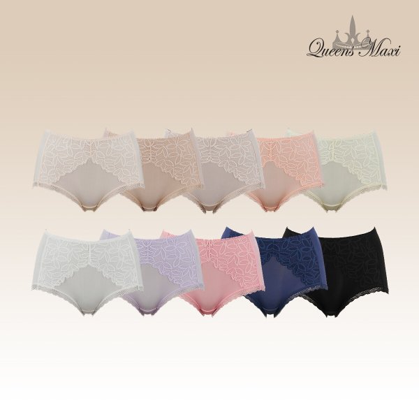 퀸즈맥시 세미보정 레이스 팬티 10종