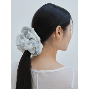 Shimmer scrunchie - Jade green