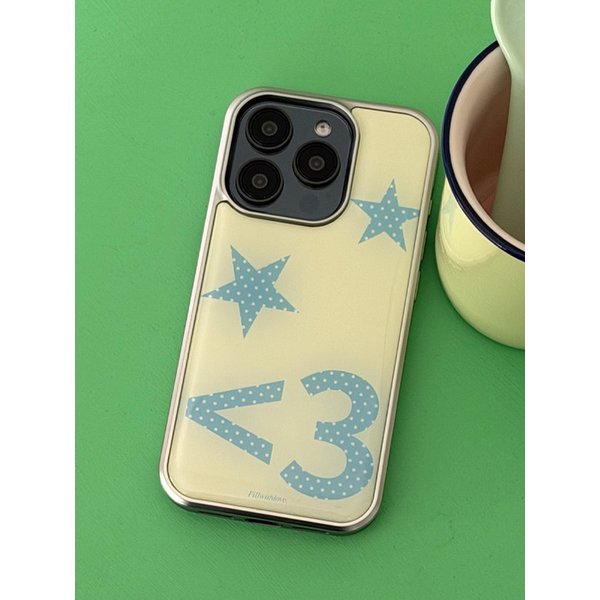 실버 에폭시 범퍼 폰케이스 - Lov3(butter)