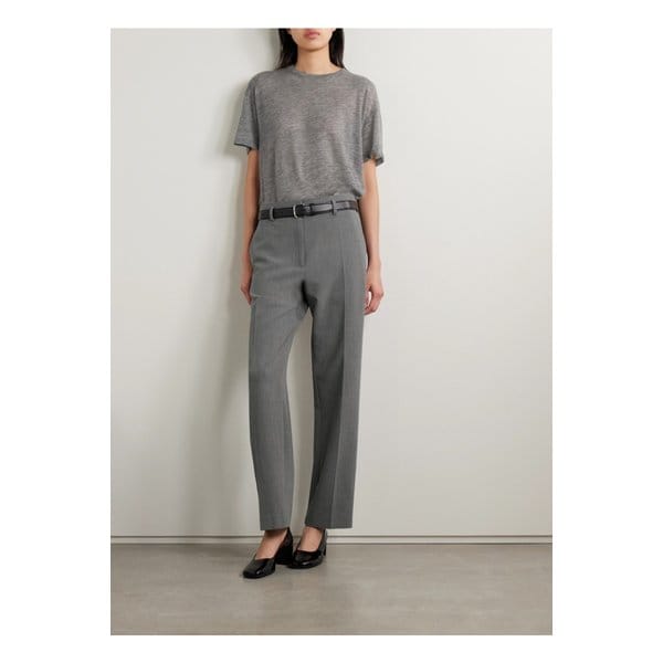 릴리안 크롭 울 혼방 스트레이트 팬츠 그레이 46376663162871887