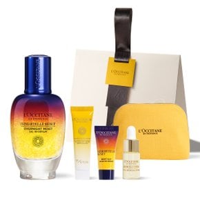 [기프트] 이모르뗄 오버나이트 리셋 오일 인 세럼 50ml (+스킨 케어 디럭스 3종+파우치)