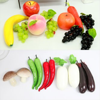 파티공구 모형채소과일 모형 채소 과일 바나나 사과 당근 데코 소품 인테리어