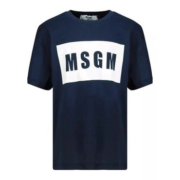 MSGM 엠에스지엠 24 박스 로고 반팔 티셔츠 3640MM520 247002 89