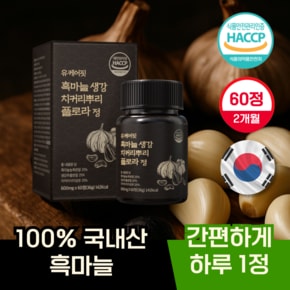 흑마늘 흙마늘 생강 치커리뿌리 플로라 60정 2개월분