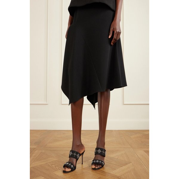 랄린 90 크리스탈 장식 크레이프 드 신 샌들 46376663162937496