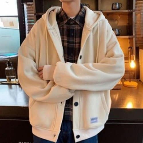 [홍은]남성 후드 티셔츠 외투 아우터 3색 남자 점퍼 후드집업 후드티