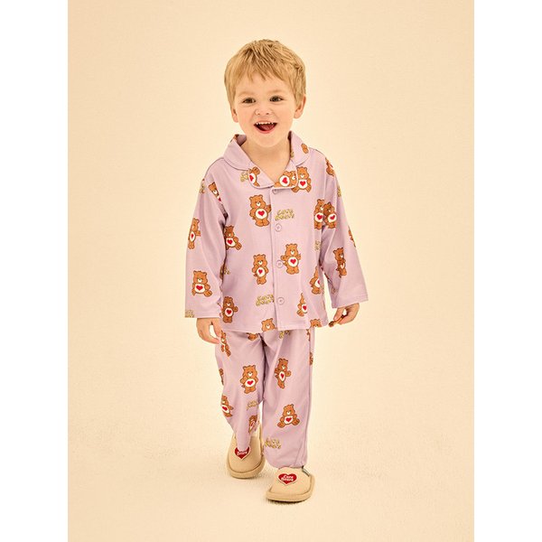 귀여운 텐더하트베어 피치웜 파자마