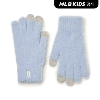 MLB키즈 (공식)24FW 밍크 오지 장갑 BOS (Sky blue) 7AGLB0246-43SBS