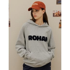 Buccle lettering hoodie_Gray