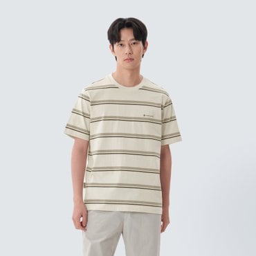 스노우피크 [25 S/S] 코튼 스트라이프 반팔 티셔츠  (S25MMFTS49)
