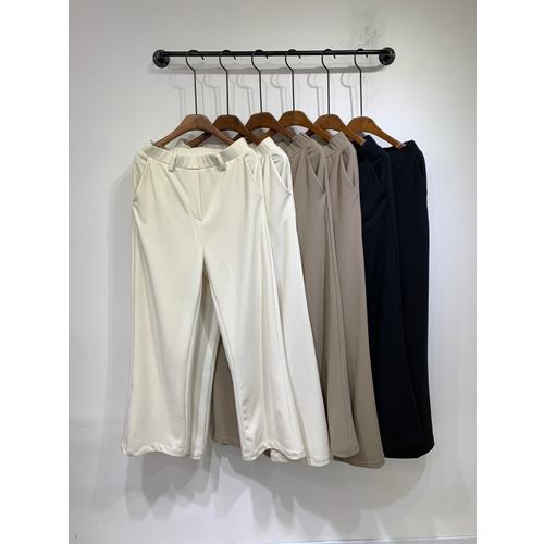 (2길이 SXL)우마 컴포트 밴딩 세미 부츠컷 슬랙스 팬츠 3color