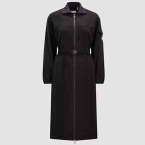 새틴 미디 집업 원피스 [관부가세 배송비 포함] 몽클레어 롱 드레스 MONCLER SHIRT DRESS