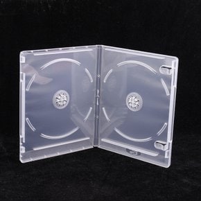 씨디 미디어 정리함 CD 수납 반투명 케이스 화이트더블