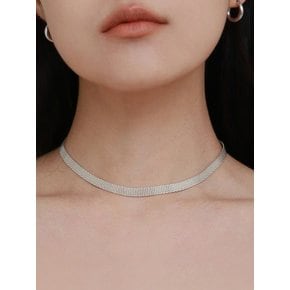 silver fabou necklace