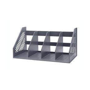 카파맥스 4단책꽂이 진회색 450x210x225mm (1개입) 책상책꽂이 미니책꽂이 회전책꽂이