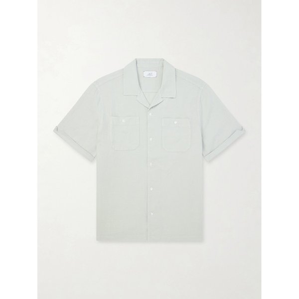 미스터 피 컨버터블 칼라 가먼트 다이드 리넨 셔츠 46376663163002795