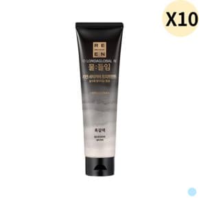 리엔 물들임 새치 커버 트리트먼트 흑갈색 150ml X10