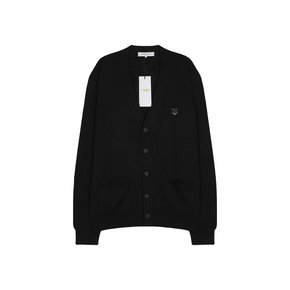5S MM00509KT1036 P199 볼드 폭스 헤드 남성 가디건 블랙
