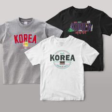 한국 기념 티셔츠 Ver. 3 코리아 시리즈 3종 - 블랙