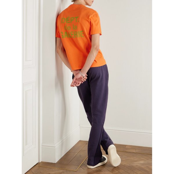 프렌치 로고 프린트 코튼 저지 티셔츠 46376663162903357