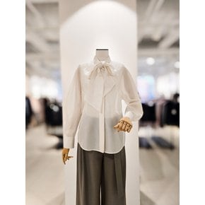 [파주점] [더아이잗컬렉션]볼륨 슬리브 타이넥 블라우스 CS2BOBL221