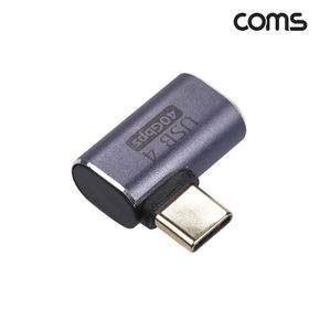 Coms USB 4.0 꺾임 젠더 C to C타입 IH634