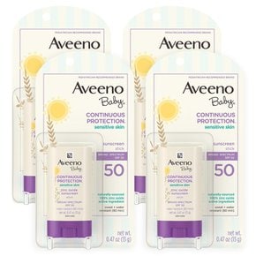 Aveeno Baby 아비노 베이비 징크 옥사이드 선스크린 스틱 SPF50 13g 4개