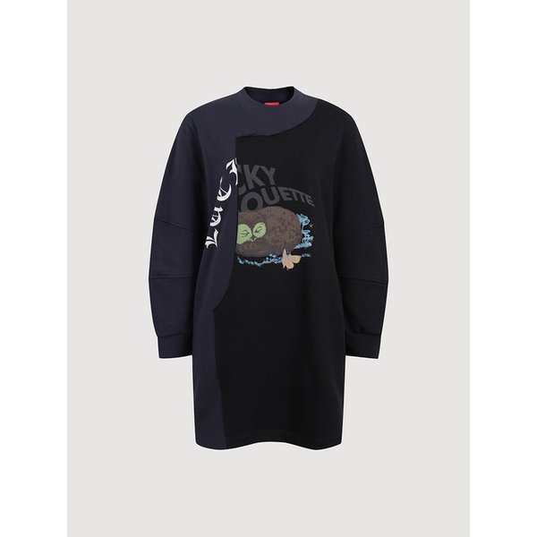 Color Block Jersey Dress (dark navy)_LFDAS25230NYD