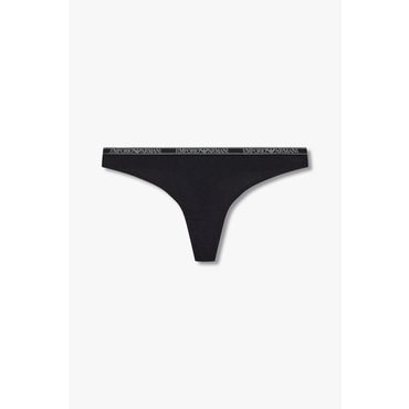 EMPORIO ARMANI 여성 메탈릭 로고 밴딩 레이온 티팬티(0825110536)