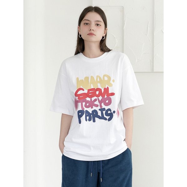 M1055 ART WORK T-SHIRT (2COLORS)