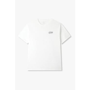 ARMANI EXCHANGE AX남성 자수 로고 숏 슬리브 티셔츠 A415130034오프화이트
