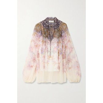 짐머만 루시드 프린트 쉬폰 블라우스 46376663163043420