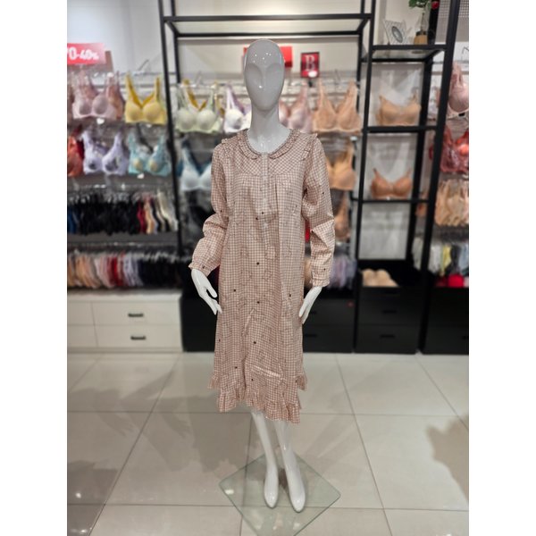 [시흥점] S 비너스 ) 면 60수 주자 곰나염 여성 홈웨어 원피스 [VGN4471W-BE]