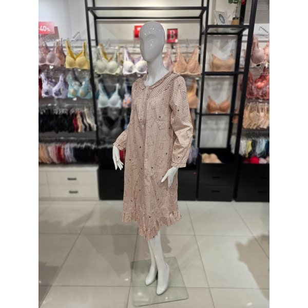 [시흥점] S 비너스 ) 면 60수 주자 곰나염 여성 홈웨어 원피스 [VGN4471W-BE]