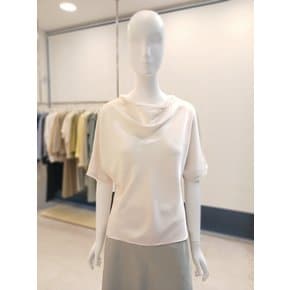 [여주점] [더 아이잗] 여성 하프 슬리브 카울넥 블라우스(IR4A0BL081)