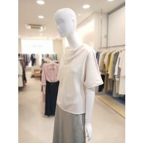 [여주점] [더 아이잗] 여성 하프 슬리브 카울넥 블라우스(IR4A0BL081)