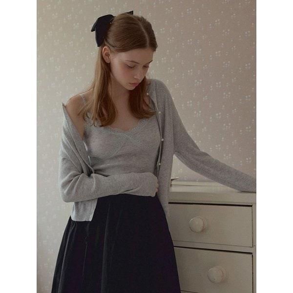 에덴 레이스 나시 가디건 SET