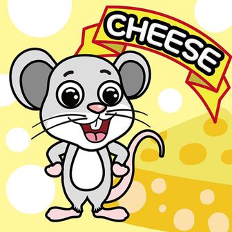 오너클랜 생쥐는 치즈를 좋아해 캔버스 보석십자수 25x25