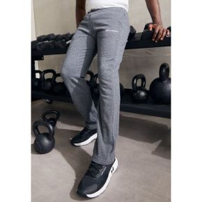 5543508 Champion ICONS STRAIGHT HEM PANTS SMALL LOGO - Tracksuit bottoms dark grey