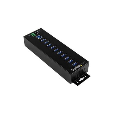  StarTech.com 10포트 산업용 USB 3.0 허브 ESD & 350W싸이지보호 HB30A10AME