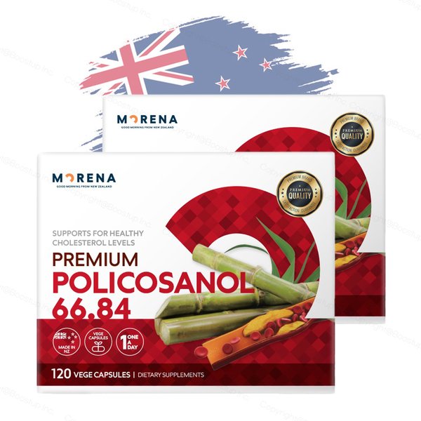 모레나 뉴질랜드 폴리코사놀 66.84mg 120캡슐x2통