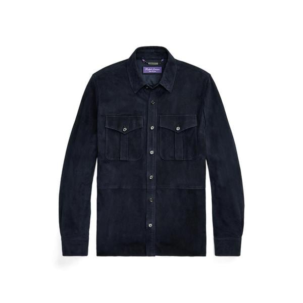 랄프 로렌 Purple Label 스웨이드 오버셔츠(MNPLOTW16020026410)