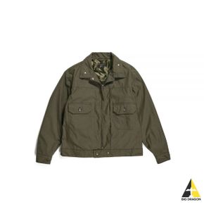 엔지니어드 가먼츠 Trucker Jacket - Olive CP Weather Poplin (23F1D007-N