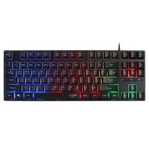 지클릭커 슈퍼히어로 G3 Plus 레인보우 LED 게이밍 87 (블랙)